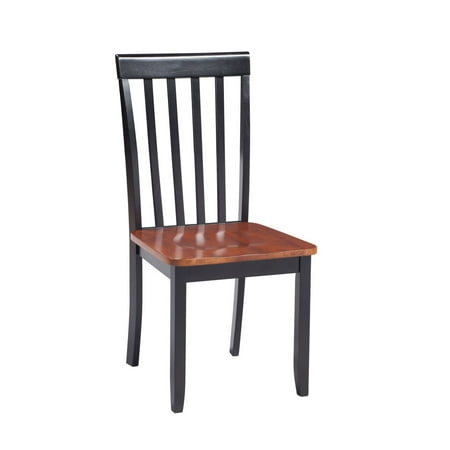 Boraam Bloomington Dining Chairs, Set of 2, Black and Cherry