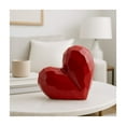 thumbnail image 4 of Decorative Ceramic Heart Sculpture for Home Decor - Ornament for Bathroom, Office, and Living Room Decor - Modern Figurine Accent for Bedroom, Shelf Display, and Coffee Table - 8", Red, 4 of 17