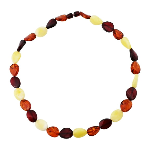V3 Jewelry® Multi Color Amber Graduated Bead Statement Necklace for Women