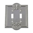 thumbnail image 1 of Nostalgic Warehouse 719855 Meadows Switch Plate with Double Toggle, Bright Chrome, 1 of 1