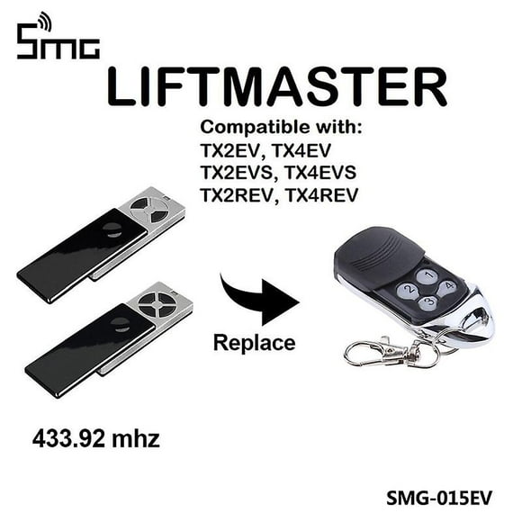 Chamberlain Garage Gate Remote Control For Liftmaster Tx2rev,