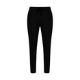 thumbnail image 3 of Fashion Olyvenn Men's Drawstring Sweatpants with Pockets Solid Color Loose Fit Long Pants Jogger Pants Black 12, 3 of 5