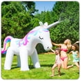 thumbnail image 1 of Aspersor inflable con forma de unicornio BigMouth Inc., enorme, de 6 pies, 1 of 7