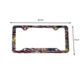 thumbnail image 4 of FantasHome 2 Pack Stainless Metal Car License Plate Frame Cover, US Standard Size (Flag), 4 of 6