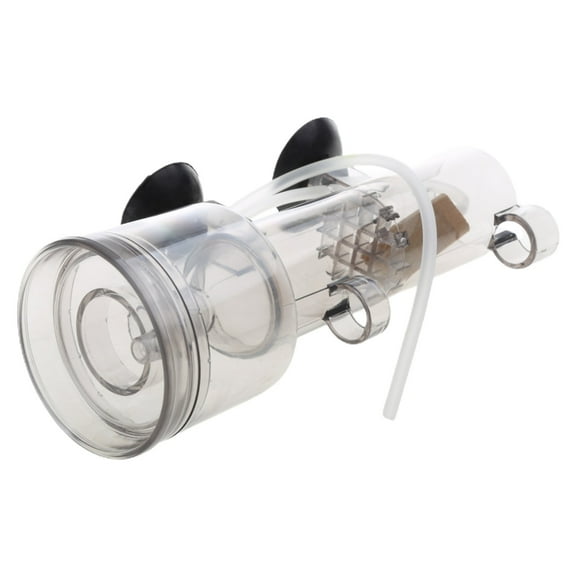 Tizuqe Aquarium Surface Skimmer for Canisters Floating Dust Filters with Suction Cups Air Stone Oil Protein Remover