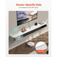thumbnail image 6 of KFFKFF Wall-Mounted TV Stand, 70-inch Entertainment Hub with Wire Management, Contemporary Floating TV Ledge with Storage Unit, Particle Board Media Center for DVD Equipment, Cable Box, 6 of 9