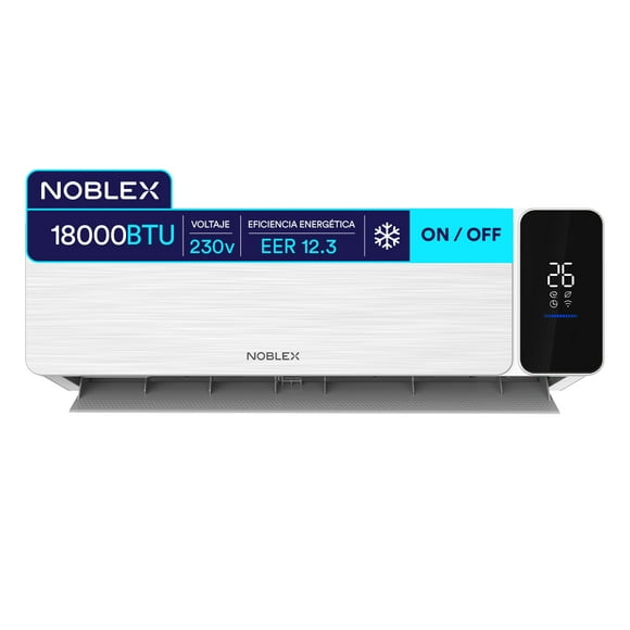 Aire Acondicionado Minisplit NOBLEX On Off Frío 18000 BTU 230V 1.5 toneladas