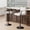 White, variant on Hatchsun Modern Adjustable Bar Stools Set of 2, Faux Leather Swivel Counter Height Barstools with Back Support, Arms, Footrest, Height Adjustable 23.5-32.5", 300 lbs Capacity (Khaki)
