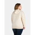 thumbnail image 2 of Terra & Sky Women’s Plus Size Zip Front Fleece Hoodie Jacket, 2 of 5