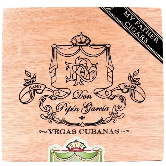 Don Pepin Garcia Invictos Vegas Cubanas Empty Wood Cigar Box 6.25" x 6" x 2.75"