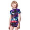 thumbnail image 3 of Rick And Morty Boys 2-Piece Swimsuit Set, Short Sleeve Rash Guard & Swim Trunks, 3 of 7