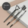thumbnail image 3 of Emlimny Eyebrow Brush Eyelash Separator Brow Comb & Lash Spoolie Professional Eye Makeup Tools (3 Pieces Set), 3 of 7