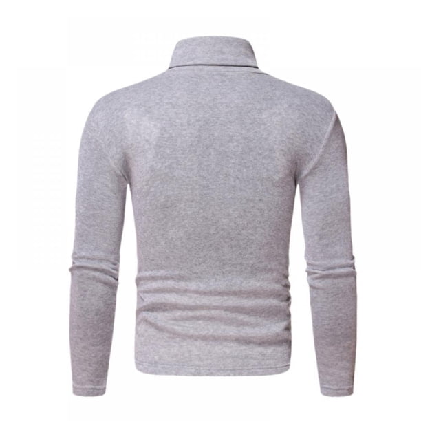 Haut Thermique Homme Col Roulé Hiver - Pull Chaud Polaire Coupe Ajustée Coton Doux