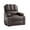Coffee Brown, variant on Electric Massage Recliner w/ Heat, 360° Swivel & Zero Gra-Vity, 400lb Capacity, USB Charging & Storage