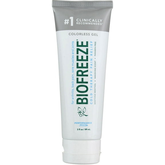 BioFreeze Menthol Pain Relief Colorless Gel, 3 fl oz (2 pack)