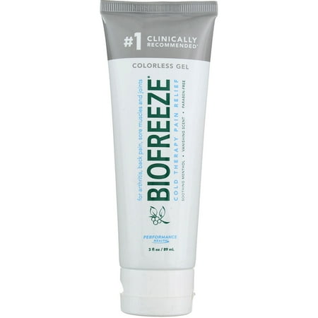 BioFreeze Menthol Pain Relief Colorless Gel, 3 fl oz (2 pack)