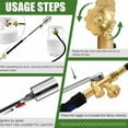 thumbnail image 4 of Protectivemethod New Propane Torch Weed Burner Kit,Synthetich Propane Torch Weed Burner,Consequentlk Torches for Outside,Frontaley Portable High Output Self Igniting and 2 M hose,Nozzle Diameter 34mm, 4 of 8