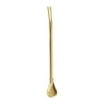 thumbnail image 1 of Summer Savings Kcavykas Kitchen Goodies,Stainless Steel 304 Detachable Straw Colander Tea Leaking Spoon Milk Tea Coffee Stirring Spoon, 1 of 1