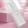 thumbnail image 3 of Quicksand Case for Samsung Galaxy A25 5G for Women Girls, Glitter Sparkle Flowing Clear Liquid Cover Case with Bling Diamond Kickstand for Samsung Galaxy A25 5G -Colorful, 3 of 14