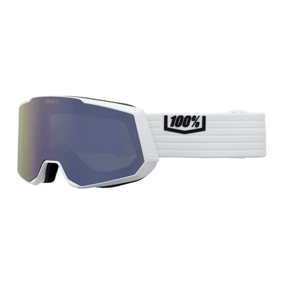 100% Snowcraft XL Goggle - White/White; Mirror White