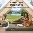 thumbnail image 3 of Lilypelle 4" Self Inflating Double Sleeping Pad for Camping,Built-in Pump Mattress for Backpacking, Traveling,4 Season Inflatable Sleeping Mat with High Support for Cot,Tent,Car, 3 of 8