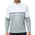 thumbnail image 1 of Antigua Men's Bender 1/4-Zip Golf Performance Pullover, Large White/Navy, 1 of 2