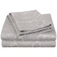 thumbnail image 1 of Cotton Rich 600 Thread Count Italian Paisley Sheet Set  Twin XL-Grey, 1 of 5