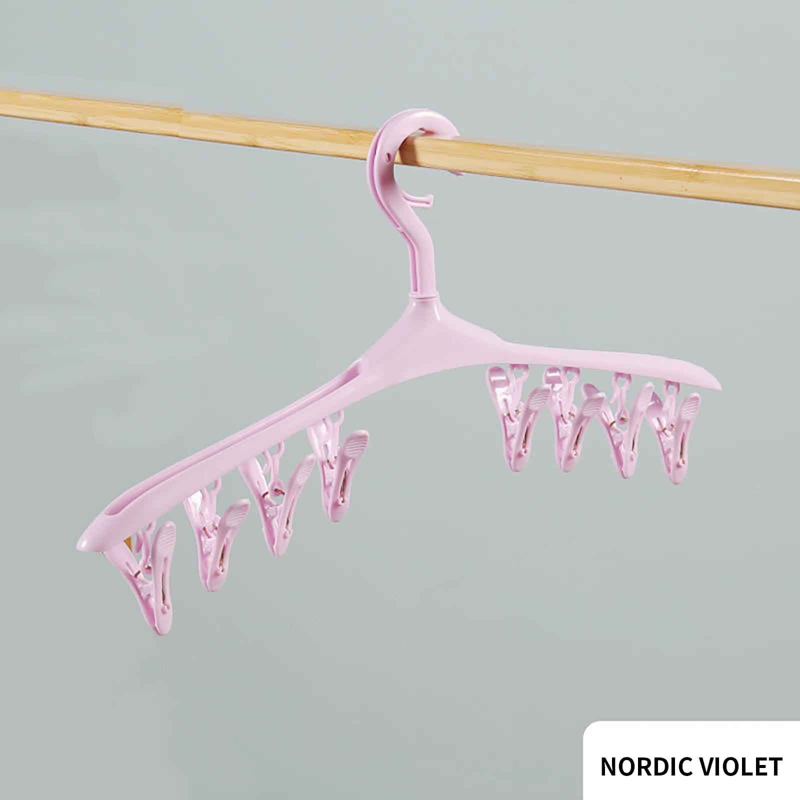 Travel Fabric Hangers Bathroom Foldable Multifunctional Non-slip Drying  Underwear Clip Hat Storage Hangers