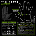 thumbnail image 3 of Glove Station 11 Bravo Gloves - Goatskin Leather Palm for Durability, Protection Work Gloves for Men, Gel Foam Gloves for Motorcycle Gloves, 3 of 5