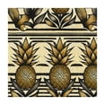 thumbnail image 4 of Awypu Gold Pineapple Fruit Striped Square Table Cover 100% Polyester Fiber 46*46, 4 of 8