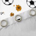 thumbnail image 4 of Homewish Cartoon Football Rugby Blackout Curtains Set of 2 (52x84 Each), Groovy Flower Floral Window Curtains, Teens Kids Boys Girls Curtains and Drapes, Living Room Curtains Decor, 4 of 6