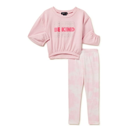 

Limited Too Toddler Girls Long Sleeve Fleece Top and Leggings Outfit Set 2-Piece Sizes 2T-4T
