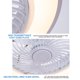 thumbnail image 4 of Ventilador de techo Fcmila FS0030 con luz LED, 3 velocidades ajustables, control remoto y 3 tonos de luz (blanco, cálido, neutro). Ideal para salas, dormitorios y cocinas. Lámpara de acrílico, diseño, 4 of 6