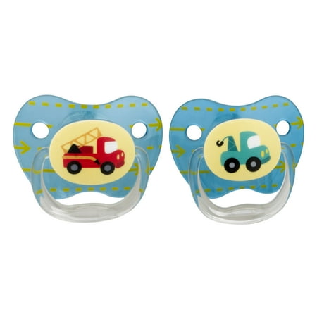 Dr. Brown's PreVent Classic Pacifier, Stage 3 (12m+), Explore Blue, 4 Count