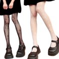 thumbnail image 4 of dormi fishnet pantimedias gótico punk anime gatito jacquard tatuaje medias lolitapangjing, 4 of 4