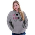thumbnail image 5 of He Can Heal Cancer Religious BCA Hoodie Sweatshirt Women Brisco Brands L, 5 of 6