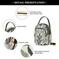 thumbnail image 4 of FORMRS Crossbody Bag for Women Quilted Travel Shoulder Cell Phone Purse with Chain Strap Handbag, Blue Floral Pattern, 4 of 7