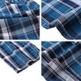 thumbnail image 6 of MoFiz Men's Cotton Pajama Pants, Lightweight Woven Lounge Sleep Bottoms with Pockets, Plaid, 6 of 6