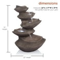 thumbnail image 3 of Alpine Corporation Cascading Outdoor Fountain with LED Lights, 31" High, 3 of 11