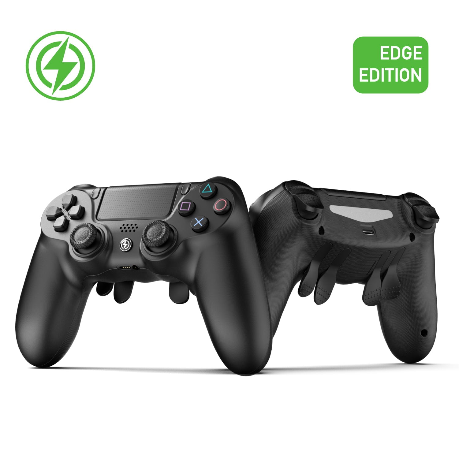 Sonicon PS4 Wireless Elite Controller Edge Edition w/ 4 Remappable Back No Drifting Modded Controller for PS4, PC - 3ms Low Latency - Walmart.com