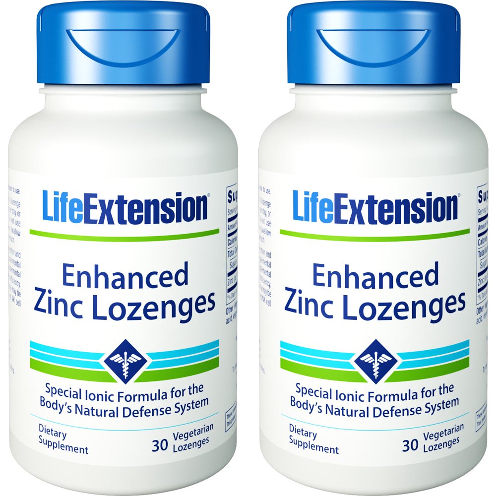 Life Extension Enhanced Zinc Lozenges 30 Vegetarian