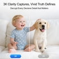 thumbnail image 4 of CINMOORE 3K Indoor Home Camera w/ No Monthly Fees AI Tracking&Face ID, Pet/Dog Camera Indoor w/Phone App, 2.4/5GHz WiFi Camera for Home Security Baby Monitor, Pan/Tilt, Full Duplex 2-Way Audio, 2Pack, 4 of 10