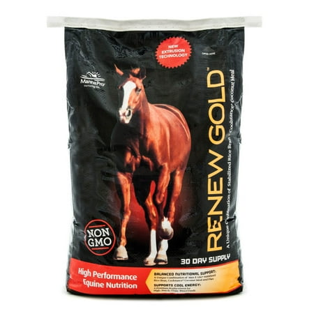 Manna Pro Renew Gold Horse Feed, 30 lbs. (Best Horse Feed To Put On Weight)