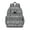 Grey-28, variant on Symmetrical Geometric Students Backpack Abstract Tribal Toddler Book Bag with Nordic Boho Design, Artistic and Travel-Ready