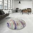 thumbnail image 4 of Ahgly Company Machine Washable Indoor Rectangle Contemporary Grey Gray Area Rugs, 4' x 6', 4 of 7