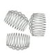 thumbnail image 2 of Qarigey 10x peines laterales para el cabello, peine tenedor de plástico con puntiagudos, herramientas de estilismo de joyería, Cuidado del cabello Blanco claro, 2 of 6