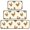 Rooster and Hen Cream Pattern, variant on Rooster and Pumpkin Blue Pattern Kitchen Rugs Set Of 3, Non Slip Washable Kitchen Runner Rugs, Decorative Floor Mats for Sink Laundry and Home Use, 17"x30" + 17"x47" + 17"x59"