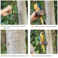 thumbnail image 3 of Casa de pájaro colgante Jaula de estilo de abeja linda para pájaro Casa de pájaro al aire libre Ador Tomshoo Amarillo, 3 of 7