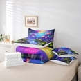thumbnail image 6 of Homewish Purple Mushroom 7-Piece Bedding Comforter Set,Natural Scenery King Bedding Sets,Rustic Waterfall Bed Sheets For Girls Kids,Super Cozy Room Decor Reversible, 6 of 8