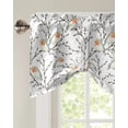 thumbnail image 4 of Willow Branch And Robin Window Curtain Living Room Kitchen Cabinet Tie-up Valance Curtain Rod Pocket Valance, 4 of 6
